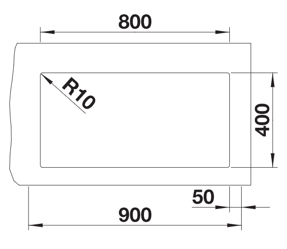 Blanco Subline 800-U - 523145 - 1.0 Bowl Silgranit Undermount Sink - White