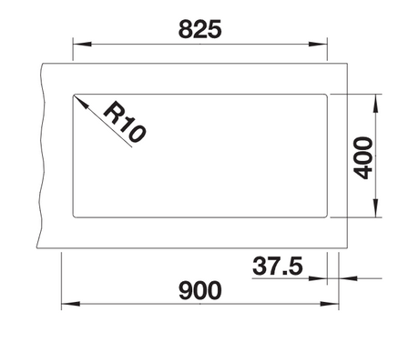 Blanco Subline 480/320-U LH - 527351 - Undermount Sink Silgranit - Volcano Grey