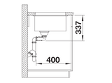 Blanco Subline 480/320-U LH - 525993 - Undermount Sink Silgranit - Black