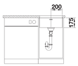 Blanco Supra 400-U - 452613 - Undermount Kitchen Sink - Stainless Steel