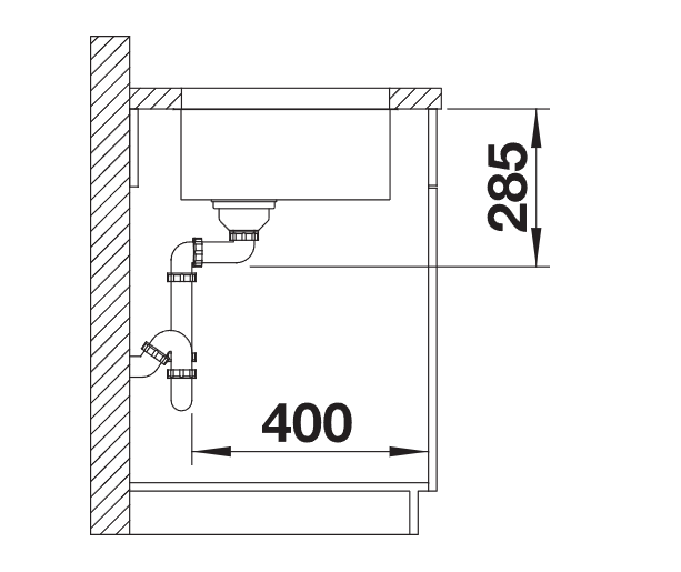 Blanco Supra 400-U - 452613 - Undermount Kitchen Sink - Stainless Steel