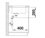 Blanco Supra 400-U - 452613 - Undermount Kitchen Sink - Stainless Steel