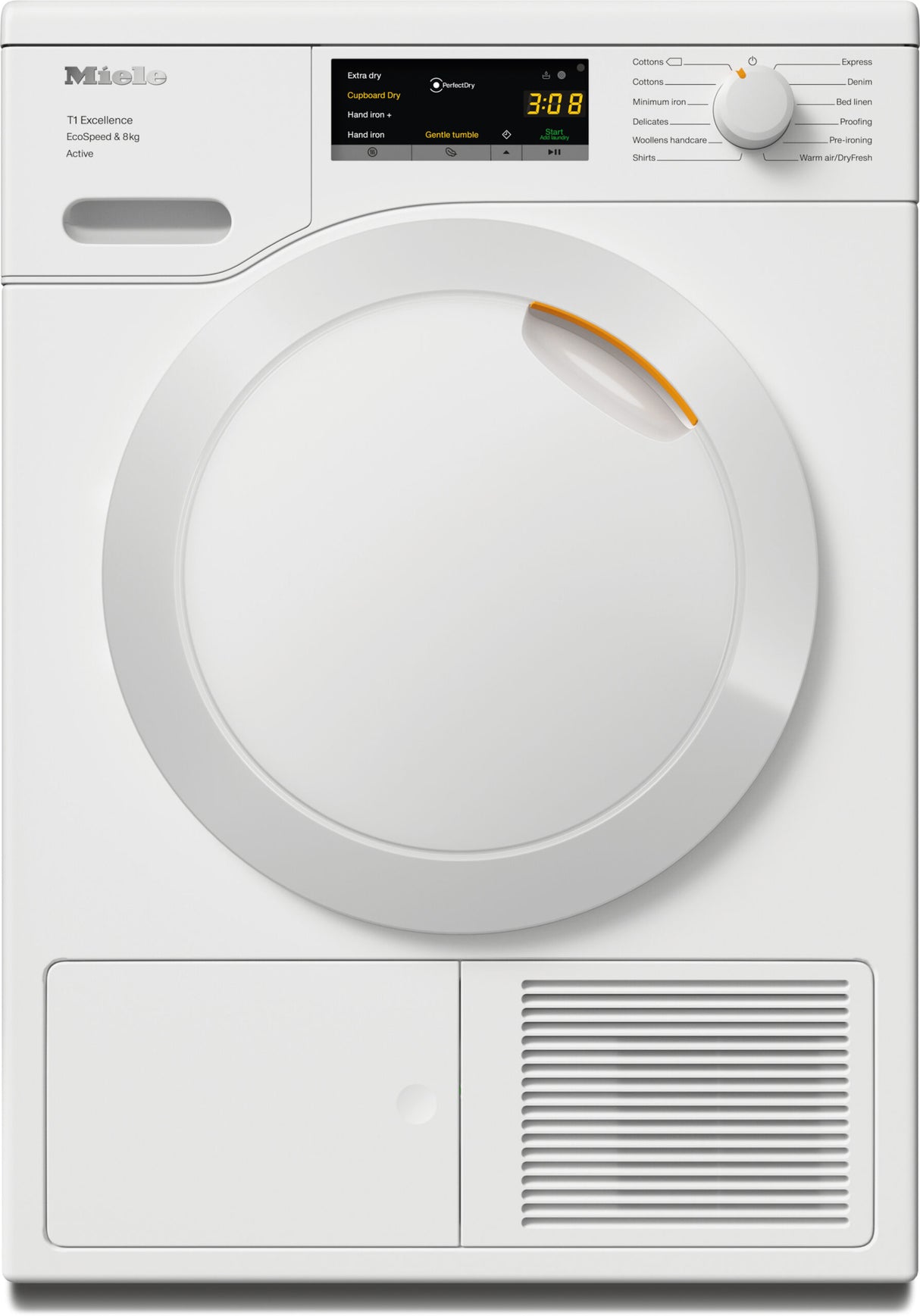 Miele TEA525WP White 8kg Freestanding Heat Pump Tumble Dryer