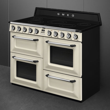 Smeg TR4110IP2 110x60cm Victoria Full Electric Range Cooker with Induction Hob in Cream