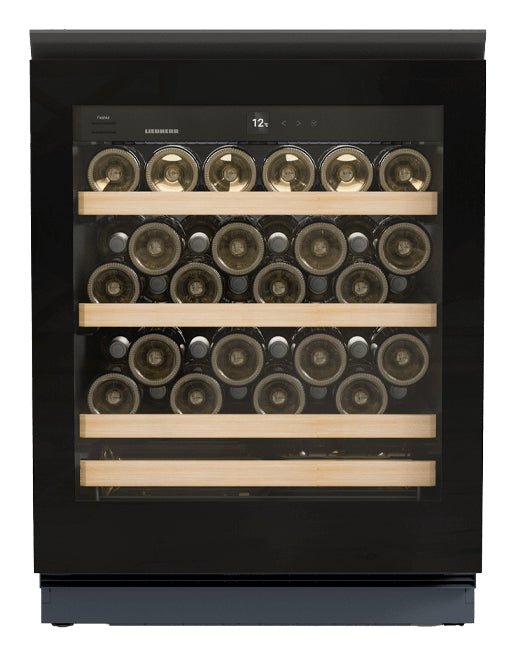 LIEBHERR UWgb 3631 Vinidor - Integrated Undercounter Wine Cooler - Black & Glass