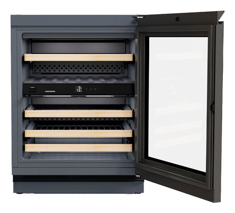 LIEBHERR UWgb 3632 Vinidor - Integrated Undercounter Wine Cooler - Black & Glass