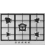 Smeg PX375 73 cm Classic Gas Hob Stainless Steel