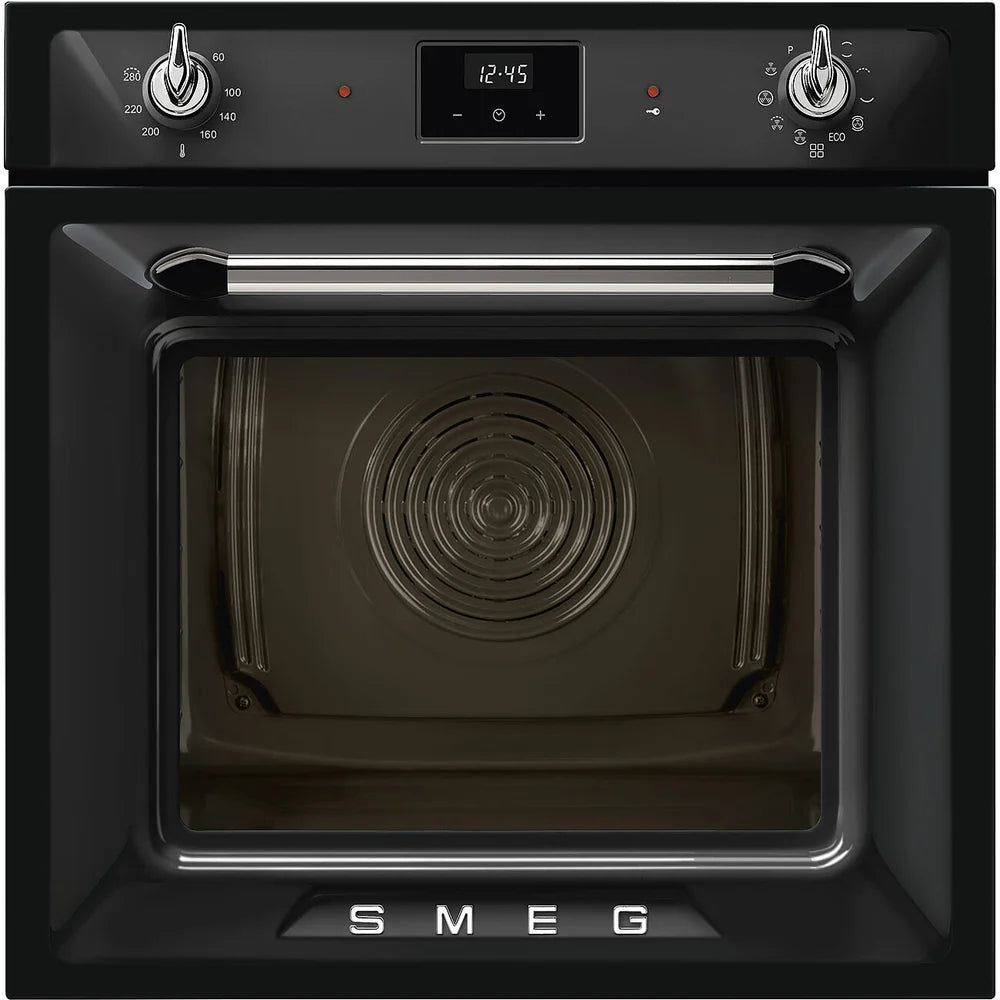 Smeg SOP6900TN Victoria 60cm Built-In Pyrolytic Single Oven - Black