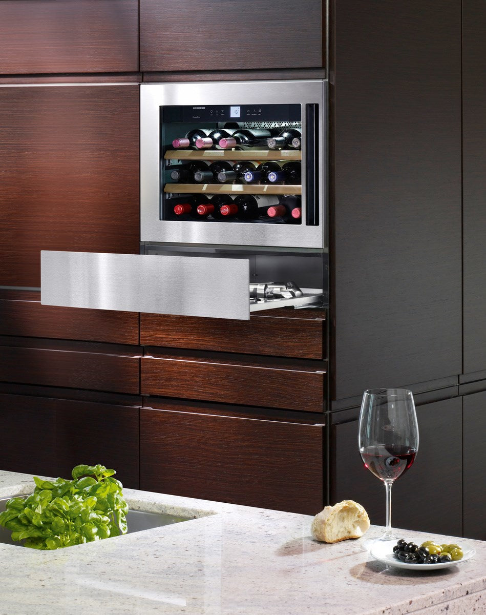 LIEBHERR WKEes 553 GrandCru - Stainless Steel Built In Wine Cooler