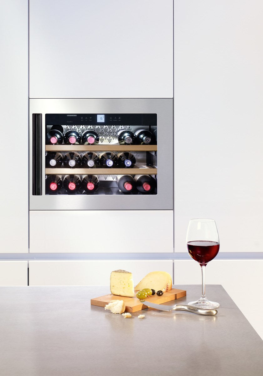 LIEBHERR WKEes 553 GrandCru - Stainless Steel Built In Wine Cooler