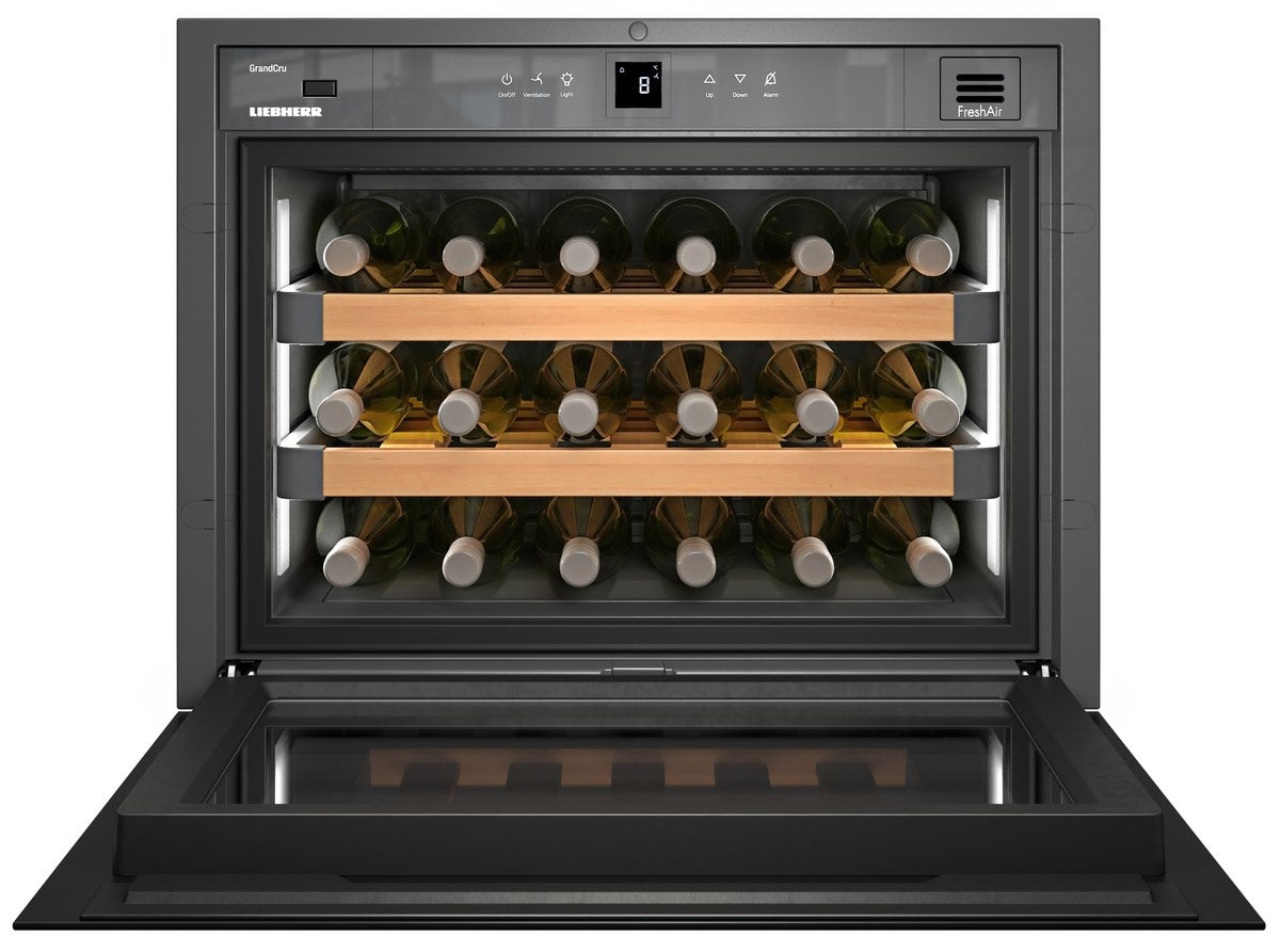 LIEBHERR WKEgb 582 GrandCru - Black Built in Wine Cabinet