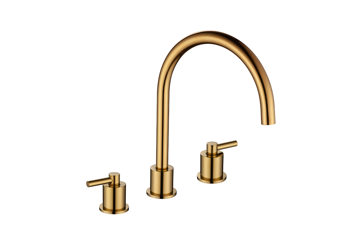 1810 Aero 3 hole design - AER/06/GB - Gold Brass