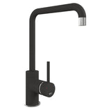 1810 CAS/01/CH/S/GNE -  Purquartz Cascata Chrome Square Spout - metallic black
