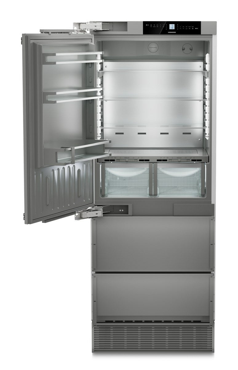 LIEBHERR ECBNe 7871 - Integrated Fridge Freezer with BioFresh and NoFrost - Plumed In Ice Maker - Left Hand Hinge