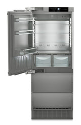 LIEBHERR ECBNe 7871 - Integrated Fridge Freezer with BioFresh and NoFrost - Plumed In Ice Maker - Left Hand Hinge