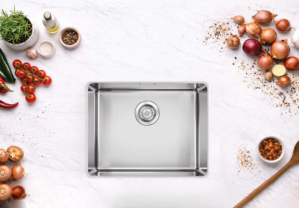 Blanco Quato 500 U 528230- Single Bowl Undermount Sink - Stainless Steel