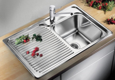 Blanco CLASSIC 40 S RH - 511124 - Stainless Steel 1.0 Bowl Inset Kitchen Sink