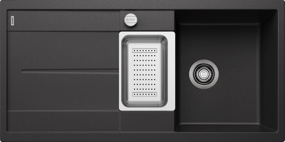 Blanco Metra 6 S - 513053 - Silgranit Reversible 1.5 Bowl Inset Sink - Anthracite