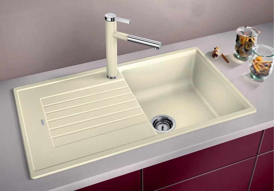 Blanco Zia 5 S - 527387 - Silgranit 1.0 Bowl Inset Kitchen Sink - Volcano Grey