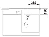 Blanco Zia XL 6 S 517568 Single Bowl Silgranit Inset Sink - Anthracite