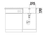 Blanco Andano 450-IF - 522961 - Single Bowl Inset Kitchen Sink - Stainless Steel