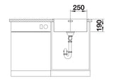 Blanco Andano 500-IF - 522965 - Single Bowl Inset Kitchen Sink - Stainless Steel