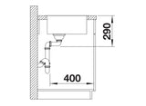 Blanco Andano 500-IF - 522965 - Single Bowl Inset Kitchen Sink - Stainless Steel