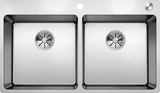 Blanco Andano 400/400-IF/A - 525249 - 2.0 Bowl Inset Kitchen Sink with Tap Ledge - Stainless Steel