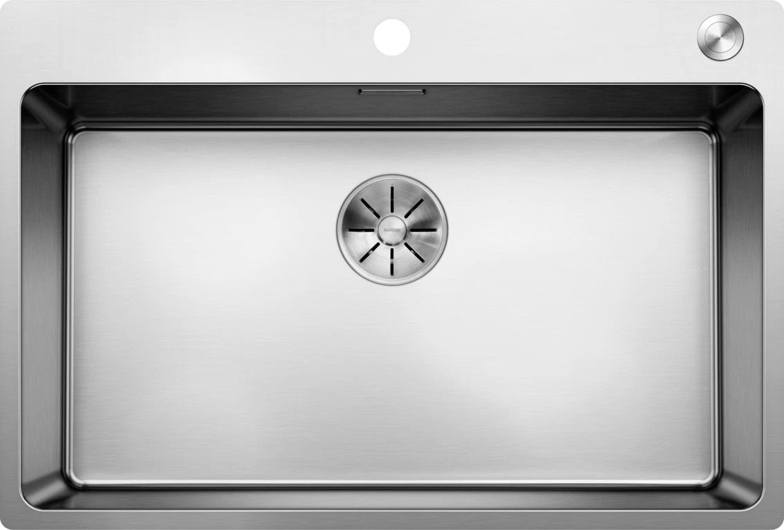 Blanco Andano 700-IF/A - 525246 - Single Bowl Inset Kitchen Sink with Tap Ledge - Stainless Steel