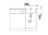 Blanco Supra 400-IF - 526350 - Single Bowl Inset Kitchen Sink - Stainless Steel