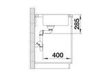 Blanco Supra 500-IF/A - 526354 - Single Bowl Inset Kitchen Sink with Tap Ledge - Stainless Steel