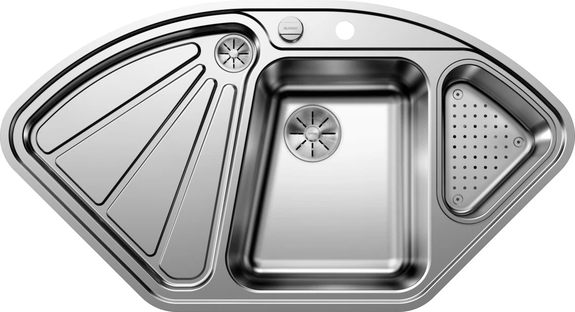 Blanco Delta-IF Corner - 523667 - Inset Corner 1.0 Bowl Kitchen Sink - Stainless Steel