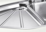Blanco Delta-IF Corner - 523667 - Inset Corner 1.0 Bowl Kitchen Sink - Stainless Steel