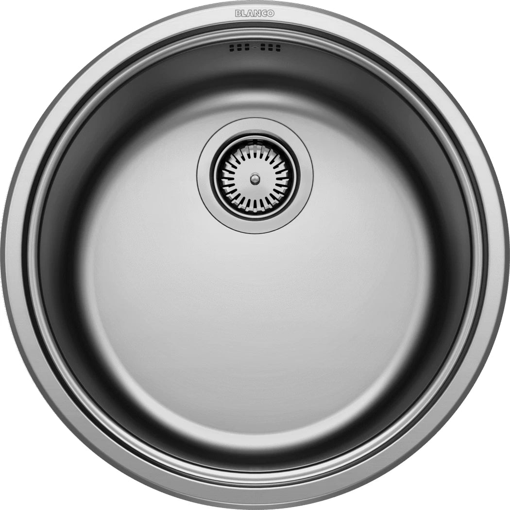 Blanco Rondosol - 513306 - Round Inset Single Bowl Sink - Stainless Steel