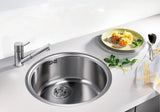 Blanco Rondosol-IF - 514647 - Round Inset Flush Mount Single Bowl Sink - Stainless Steel