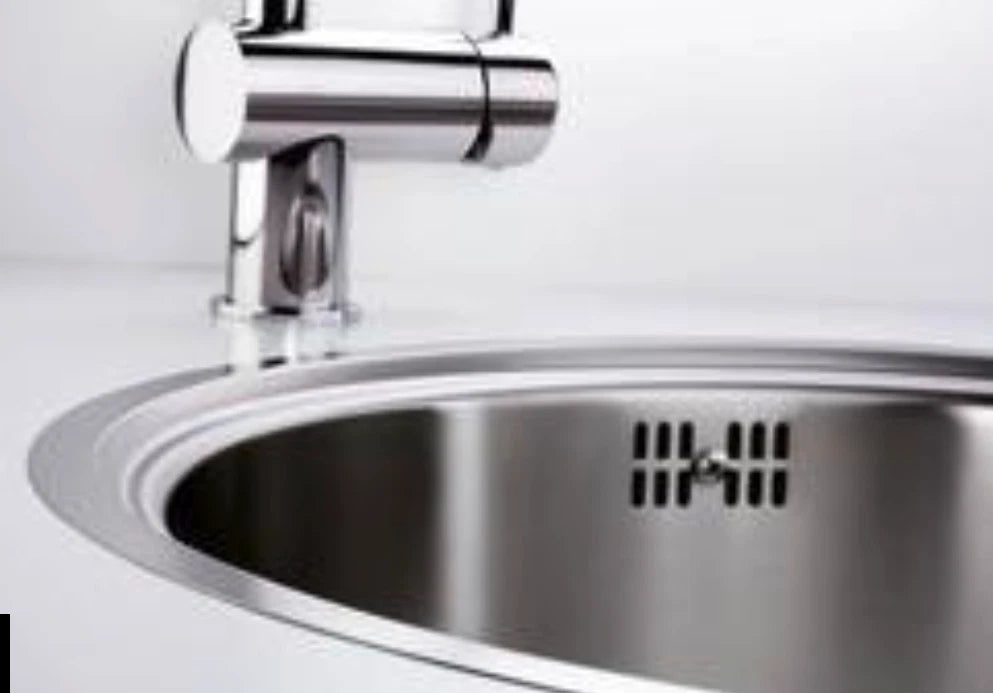 Blanco Rondosol-IF - 514647 - Round Inset Flush Mount Single Bowl Sink - Stainless Steel