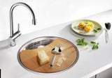 Blanco Rondosol-IF - 514647 - Round Inset Flush Mount Single Bowl Sink - Stainless Steel