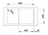 Blanco Axis III 5 S-IF - 522103 - Single Bowl Inset Kitchen Sink - Stainless Steel