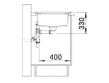 Blanco Axis III 5 S-IF - 522103 - Single Bowl Inset Kitchen Sink - Stainless Steel