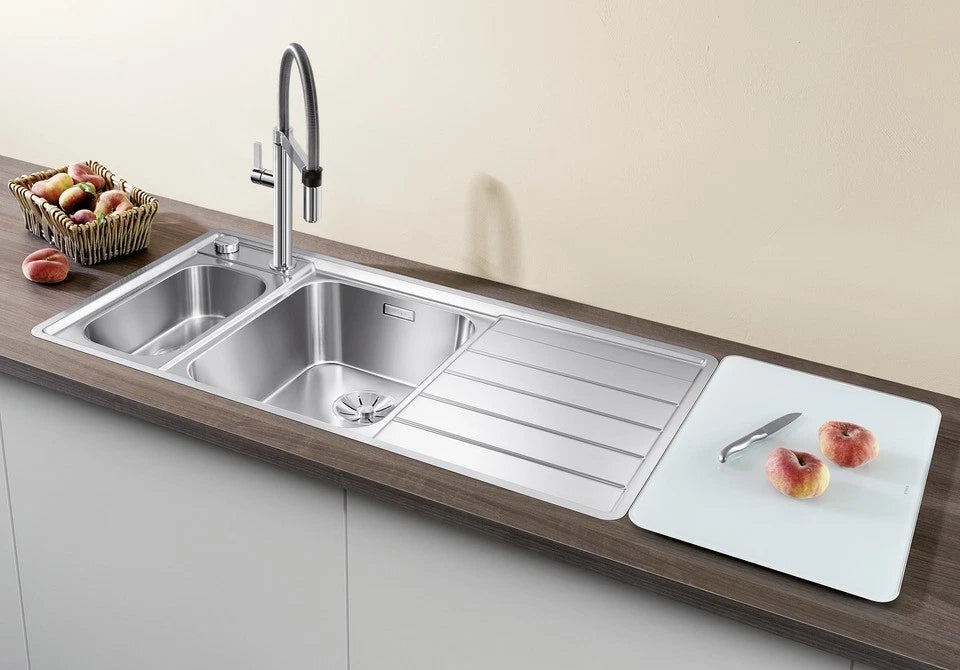 Blanco Axis III 6 S-IF LH - 522105 - 1.5 Bowl Inset Kitchen Sink - Stainless Steel