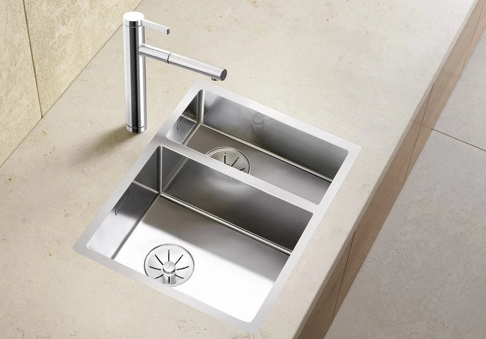 Blanco Claron 340/180-IF LH - 521607 - 1.5 Bowl Inset Kitchen Sink - Stainless Steel
