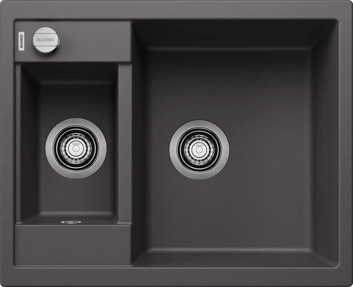 Blanco Metra 6 - 518874 - Silgranit 1.5 Bowl (No Drainer) Reversible Inset Sink - Rock Grey