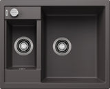 Blanco Metra 6 - 518874 - Silgranit 1.5 Bowl (No Drainer) Reversible Inset Sink - Rock Grey