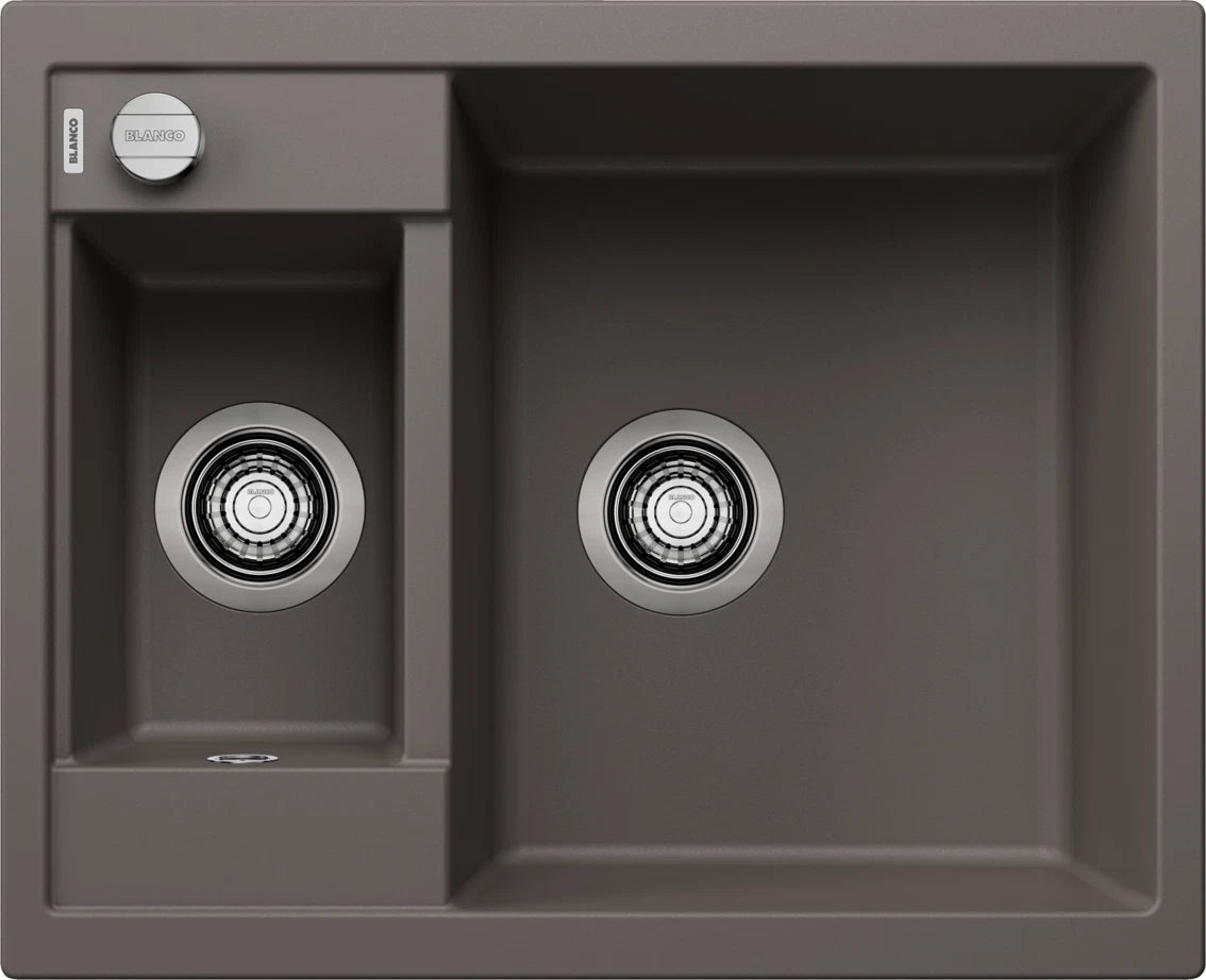 Blanco Metra 6 - 527295 - Silgranit 1.5 Bowl (No Drainer) Reversible Inset Sink - Volcano Grey