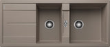 Blanco Metra 8 S - 517357 - Silgranit Reversible 1.5 Bowl Inset Sink - Tartufo
