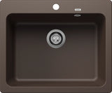 Blanco Naya 6 with Tap Ledge - 519645 - Silgranit 1.0 Bowl Inset Sink - Coffee