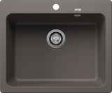 Blanco Naya 6 with Tap Ledge - 527311 - Silgranit 1.0 Bowl Inset Sink - Volcano Grey