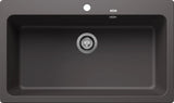 Blanco Naya XL 9 with Tap Ledge - 521813 - Silgranit 1.0 Bowl Inset Sink - Rock Grey