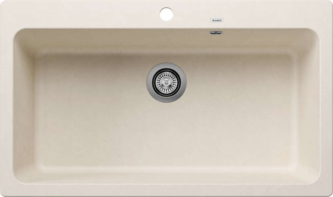 Blanco Naya XL 9 with Tap Ledge - 527133 - Silgranit 1.0 Bowl Inset Sink - Soft White