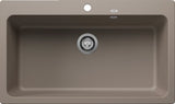 Blanco Naya XL 9 with Tap Ledge - 521819 - Silgranit 1.0 Bowl Inset Sink - Tartufo